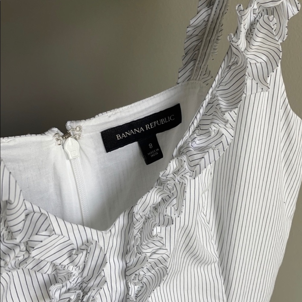 Banana Republic white party dress
